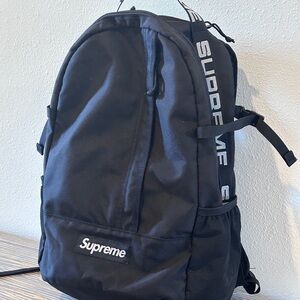 Supreme Black Backpack Sleek Minimalist Design